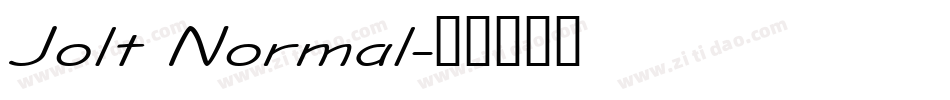Jolt Normal字体转换